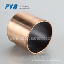 Sliding Bearing PTFE coated bronze backing DU bushing,oilless dry bush